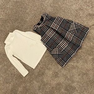 BOGO Tartan Dress & Undershirt. Size 18 Months